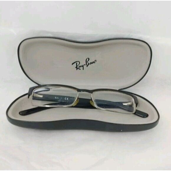 Ray Ban RB 6169 2502 Square Gunmetal Black Eyeglasses Frame 52-16-140 w/Case main image 4